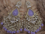 Load image into Gallery viewer, Asma Colourful Chandbali With Pearl Latkan
