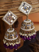 Load image into Gallery viewer, Debora Mirror Ethnic Jhumkis
