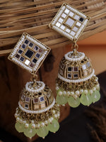 Load image into Gallery viewer, Debora Mirror Ethnic Jhumkis
