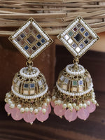 Load image into Gallery viewer, Debora Mirror Ethnic Jhumkis
