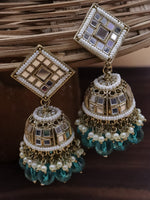Load image into Gallery viewer, Debora Mirror Ethnic Jhumkis
