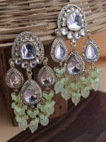 Load image into Gallery viewer, Abigail Colourful Kundan Chandbali
