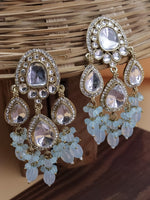 Load image into Gallery viewer, Abigail Colourful Kundan Chandbali

