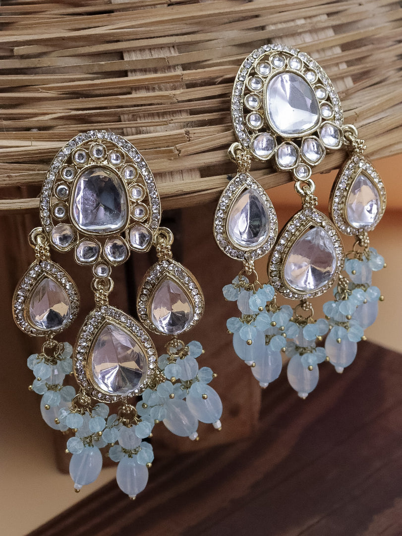 Abigail Colourful Kundan Chandbali
