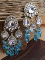 Load image into Gallery viewer, Abigail Colourful Kundan Chandbali
