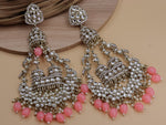 Load image into Gallery viewer, Jhoomar Long Kundan Chandbali
