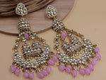 Load image into Gallery viewer, Jhoomar Long Kundan Chandbali
