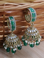 Load image into Gallery viewer, Hinal Kundan Hoop Jhumka

