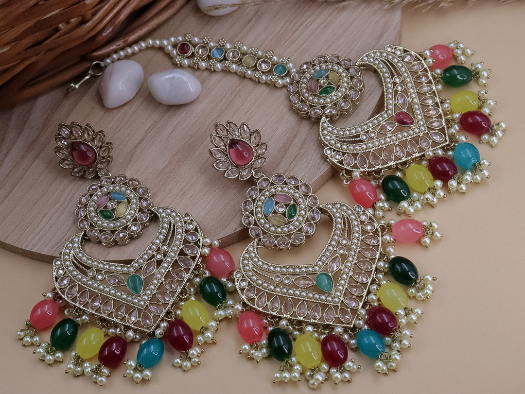 Bahara AD Chandbali With Mangtika