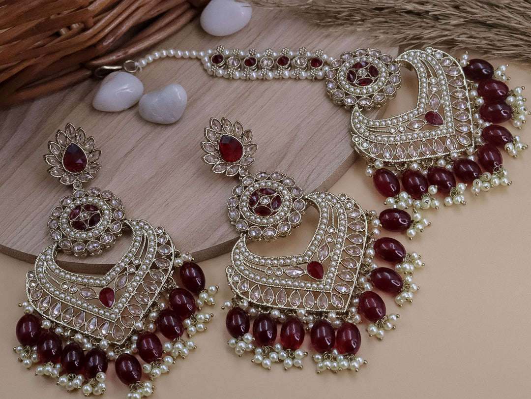 Bahara AD Chandbali With Mangtika