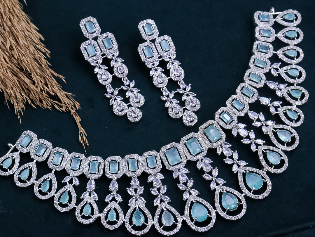 Tanvi AD Choker With Mangtika ~ Mint