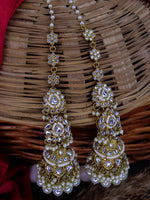 Load image into Gallery viewer, Mannara Jhumka With Heavy Kanchain
