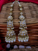 Load image into Gallery viewer, Mannara Jhumka With Heavy Kanchain
