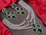 Load image into Gallery viewer, Nyra Designer American Diamond Choker Set 3 Layer
