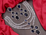 Load image into Gallery viewer, Nyra Designer American Diamond Choker Set 3 Layer
