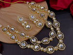 Load image into Gallery viewer, Sameera Polki Look alike Long Kundan Necklace
