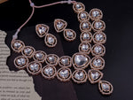 Load image into Gallery viewer, Shazli Polki Look a Like Kundan Choker Set (Rosegold)
