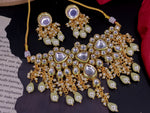 Load image into Gallery viewer, Naaz Premium Kundan Choker With Latkan Drops

