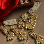 Load image into Gallery viewer, Snehreet Kundan Choker With Teeka
