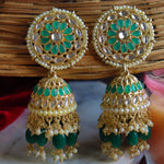 Load image into Gallery viewer, Aaisha Kundan Jhumkas
