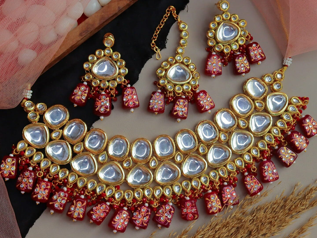 Alsafa Heavy Kundan Choker Set