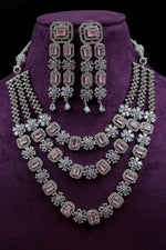 Load image into Gallery viewer, Pahar AD Choker Set - Baby Pink
