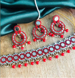 Load image into Gallery viewer, Asma Mirror Choker Set

